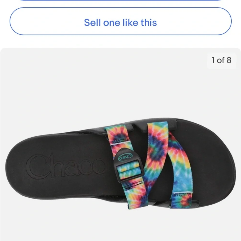 Chaco rainbow Chillo unisex slide’s excellent for water activities new size 4